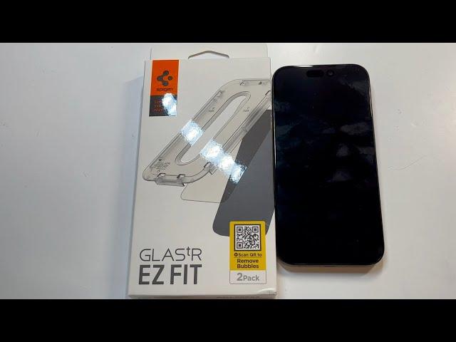 Spigen Tempered Glass Screen Protector [GlasTR EZ FIT] for iPhone 15 Pro Review