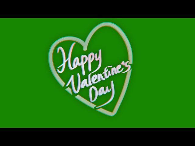 Happy Valentine's Day Green Screen Intro Effects [Free Text Intro] 4K