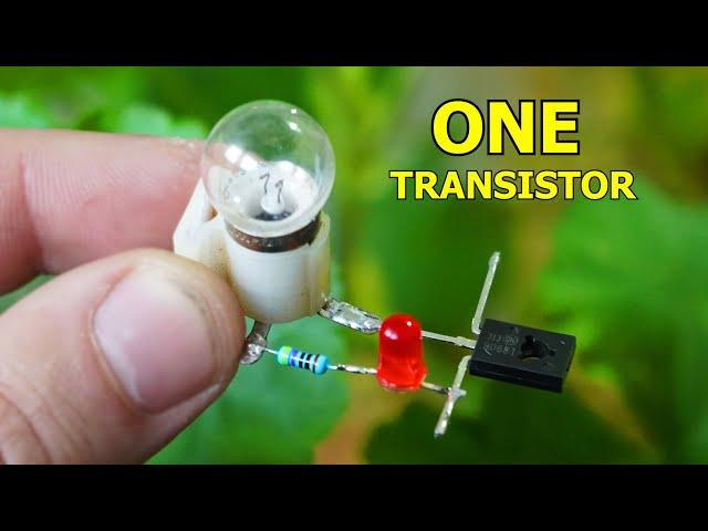 ONE Transistor Flasher (Simple Circuit)