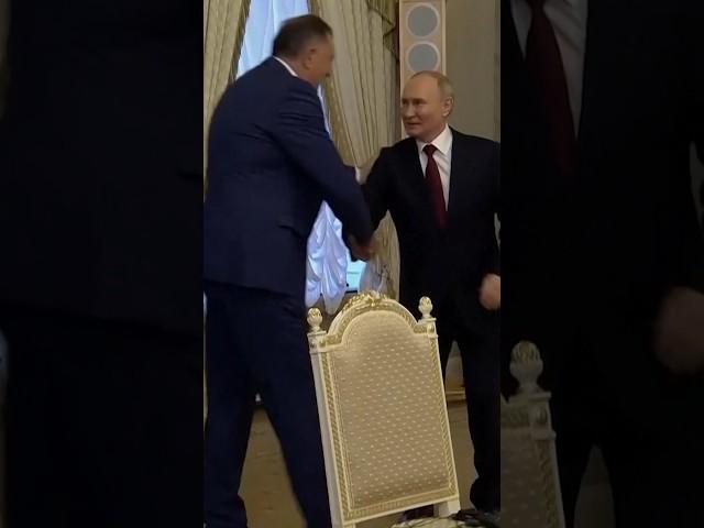 Putin Meets With Pro-Russian Bosnian Serb Leader Dodik