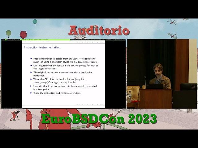 Arbitrary Instruction Tracing with DTrace - Christos Margiolis - EuroBSDcon 2023