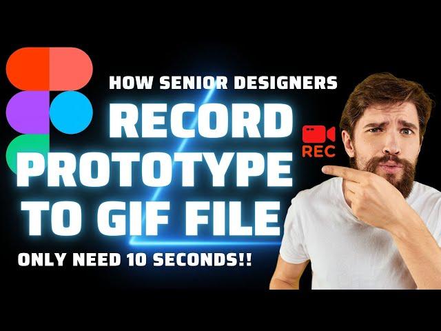 How to Record prototype to GIF file in 10 Seconds | Figma Tricks 003