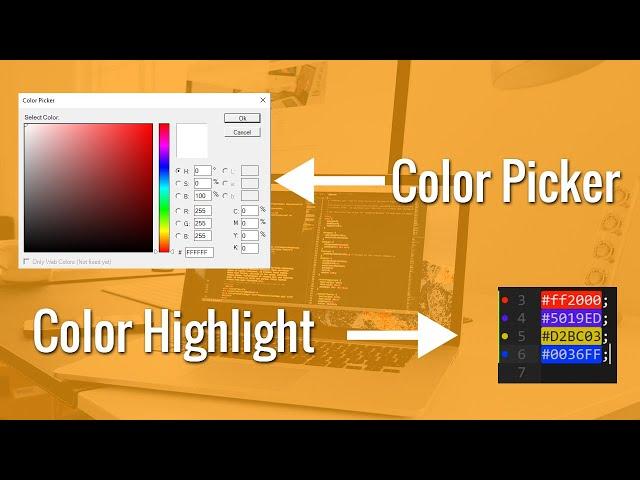 How to use & install Color Picker & Color Highlight Package on Sublime Text 3