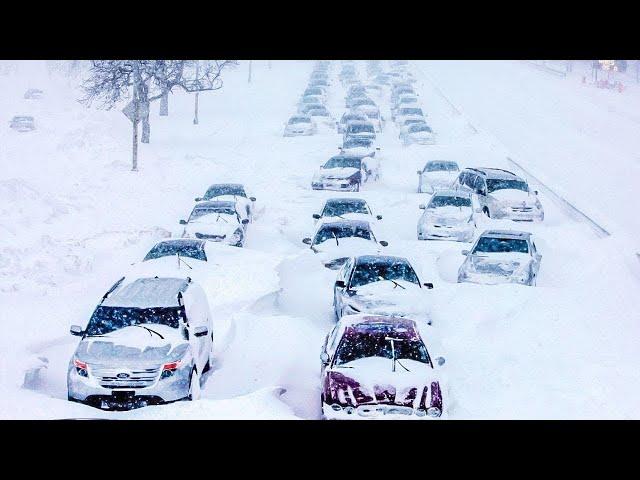 Heavy snow storm paralyzes roads and drowns cars in Ardahan, Turkey, news24