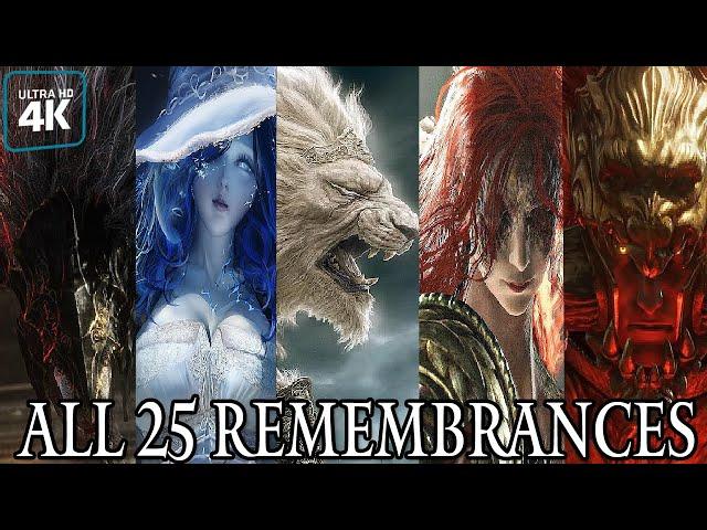 ELDEN RING - All Remembrances (All Main Bosses & DLC) + True Ending 4K 60FPS UHD PC