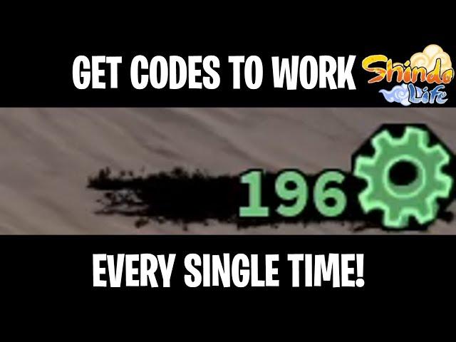 How To *FIX* Shindo Life CODES NOT WORKING! Max VERSION EVERYTIME! | Shindo Life