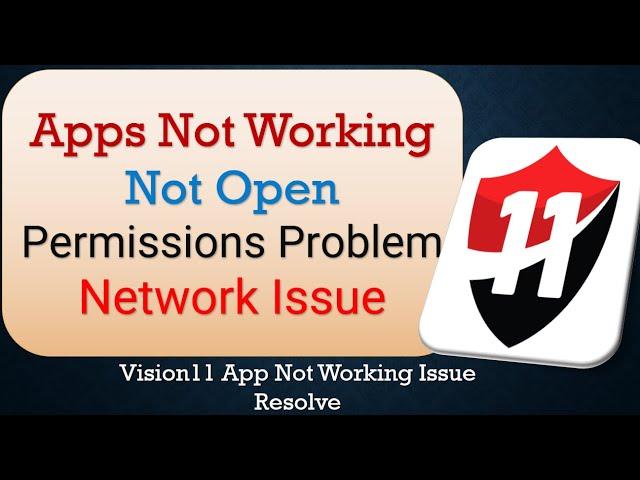 How To Fix Vision11 App not working | Not Open | Space Issue | Keeps Crashing Problem