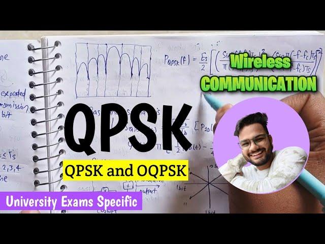 QPSK and Offset QPSK in wireless Communication | Complete Video 
