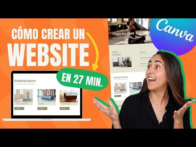 Como hacer Sitios WEB Gratis en Canva  [2022] - Fácil!