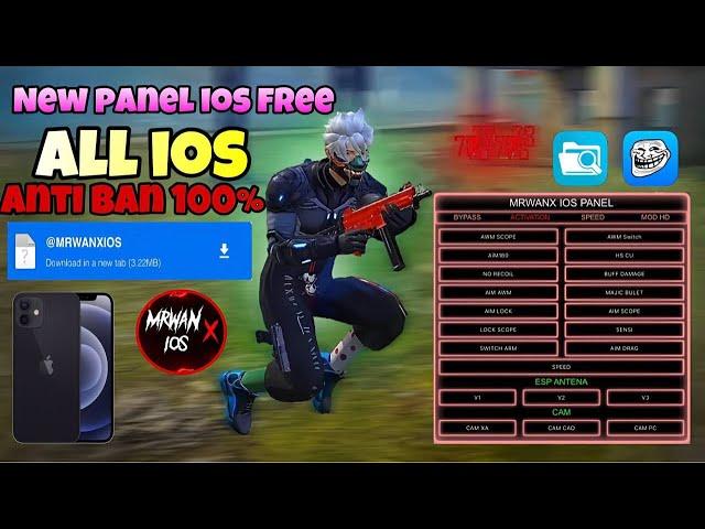 FREE FIRE IPHONE PANEL (anti ban)| FREE FIRE HEADSHOT PANEL FOR IOS | SCARLET IPA FREE FIRE PANEL