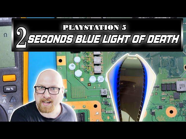 2 seconds BLOD Blue Light Of Death PS5 repair