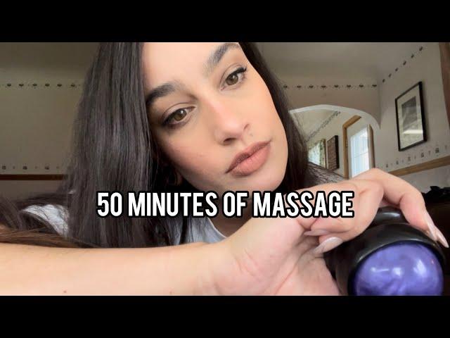 ASMR 50K SPECIAL PT. 1: MASSAGE ‍️ (with & without Tad, TIMESTAMPS included!!)