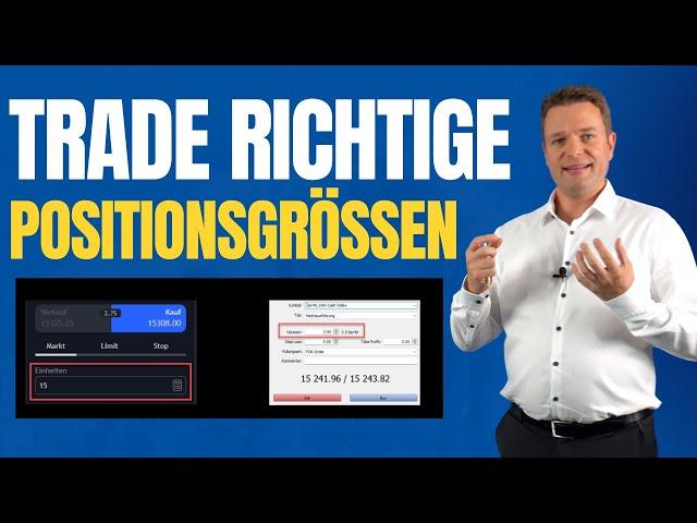 Daytrading lernen - Wähle so die Positionsgröße um erfolgreich zu sein