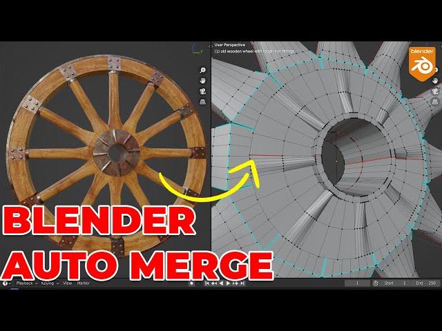 Auto merge Feature for Blender 3.0 || Blender Modeling Tips || Deepak Graphics