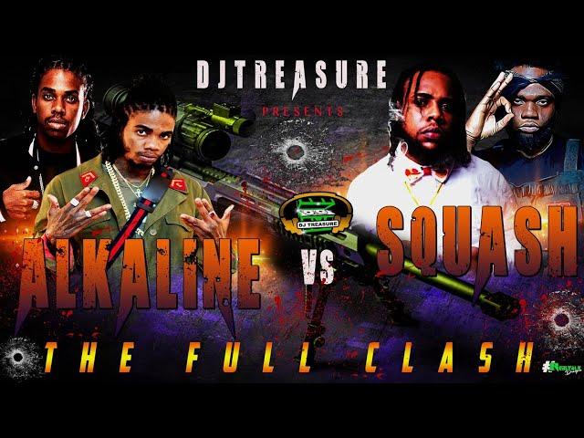 Alkaline VS Squash Full Clash | DJ Treasure Dancehall Mix 2021 Raw | 18764807131