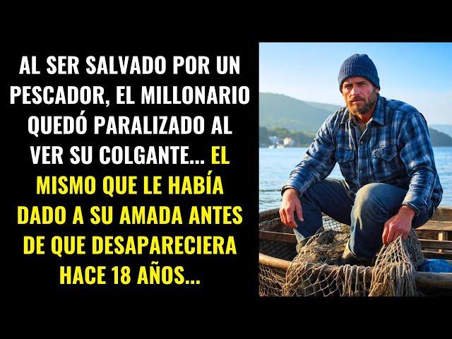 SALVADO POR UN PESCADOR, EL MILLONARIO QUEDÓ PARALIZADO AL VER EL COLGANTE QUE DIO A SU AMADA...