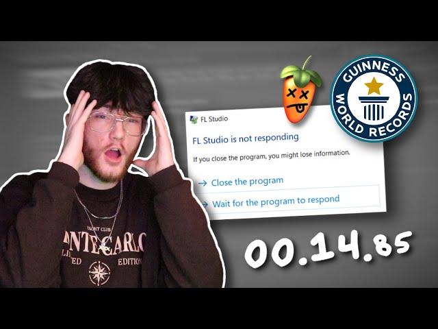 I Can Crash FL Studio in 14.85 Seconds! *WORLD RECORD*