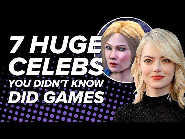 7 Huge Celebs You Had No Idea Were in Videogames