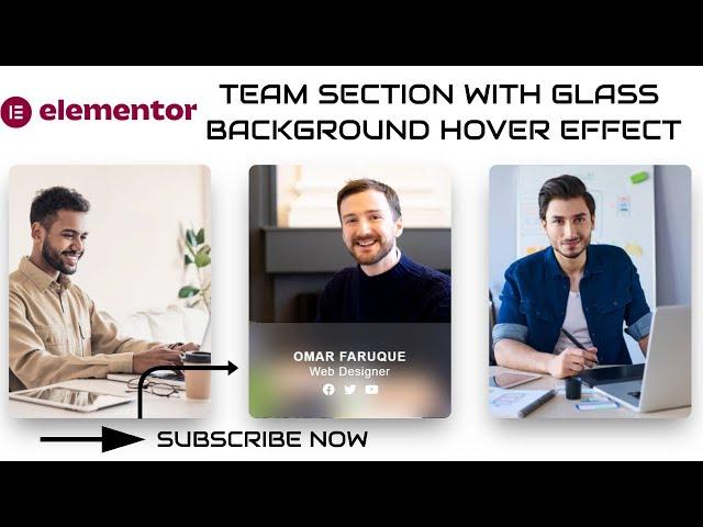 How to Create Stylish Team Member Section - Elementor