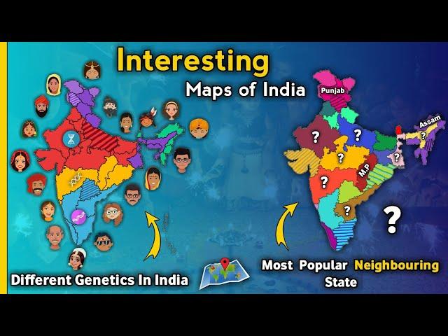 Interesting Maps of India that You Should Definitely Watch | Statistical Datas of India | India Maps