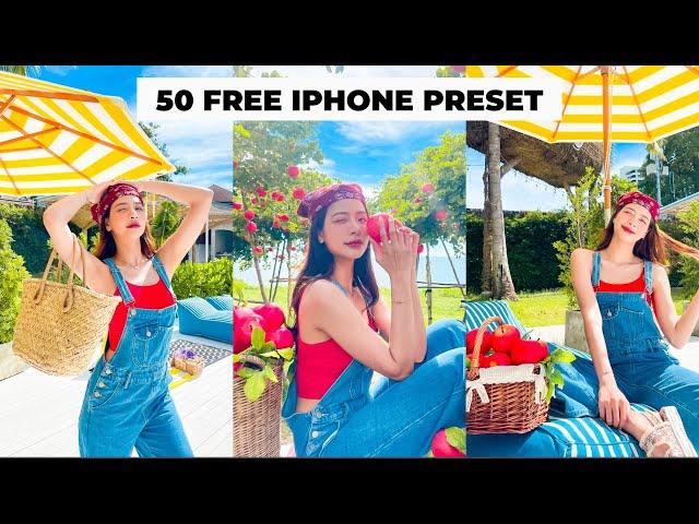 FREE 50 - Iphone Lightroom Mobile Preset | DNG