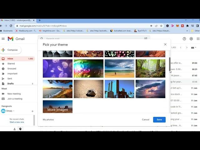 how to change the background theme in gmail,how to change background color in gmail message