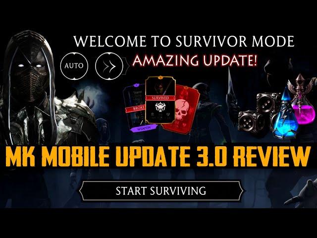 MK Mobile 3.0 Update is HERE. Epic Survivor Mode, Noob Saibot and Auto Battle. This is SO GOOD!