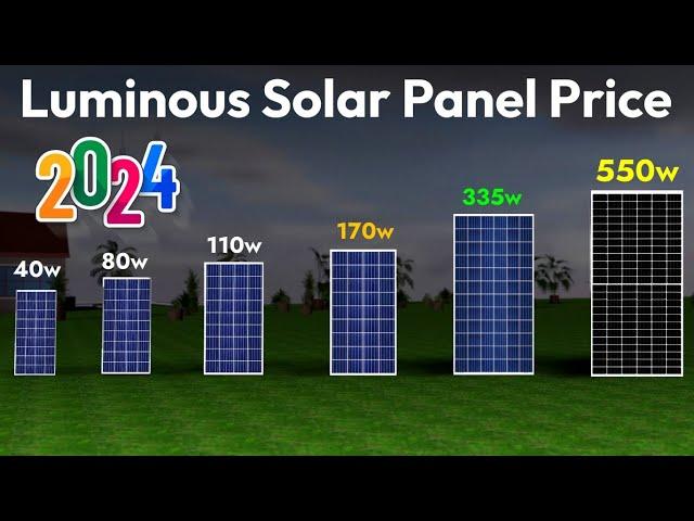 Luminous solar panel price 2024 | Solar panels for home | Best solar panels 2024