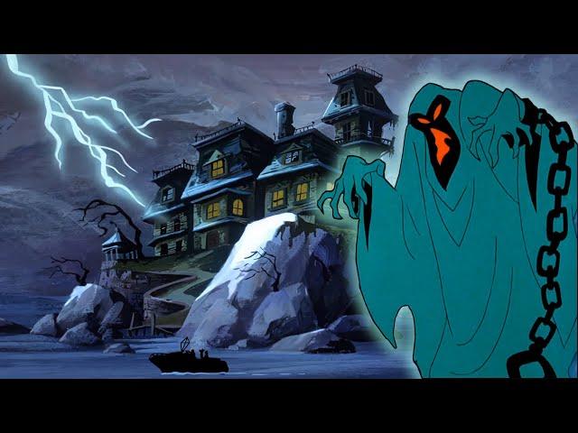 Scooby-Doo Haunted House Ambience - Thunder, Rain, Wind, Wave Sounds, Music - Night of Fright (2 hr)