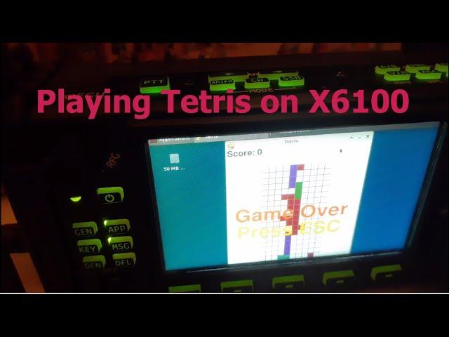 Playing Tetris on X6100