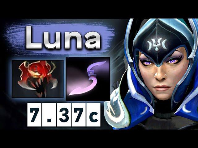 Быстрый фарм, много урона, керри Луна - Luna 7.37 DOTA 2