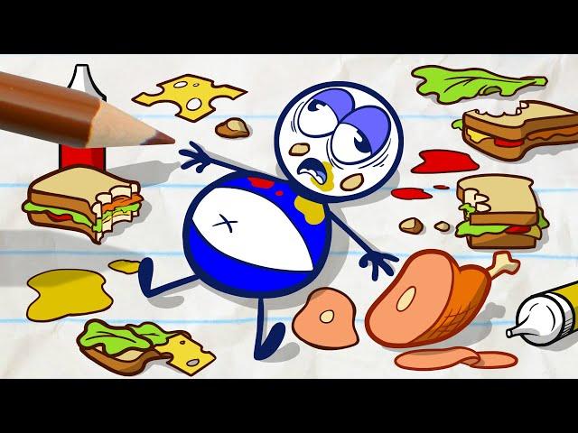 Pencilmate Drive Thru MENU!  | Animated Cartoons Characters | Pencilmation