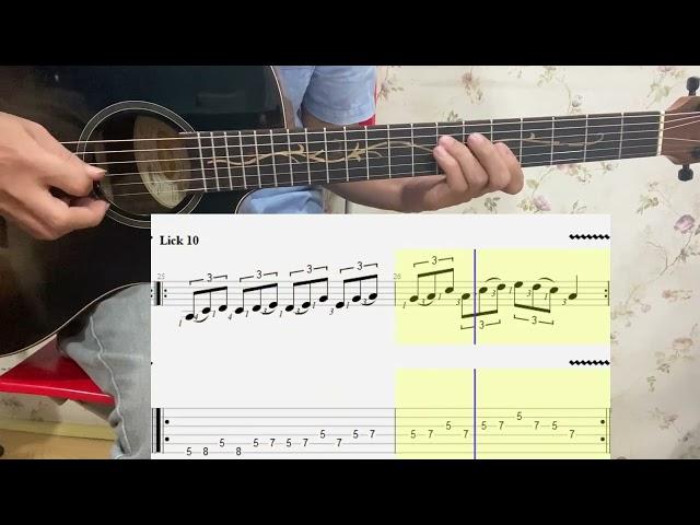 Bài 4: Pentatonic Scale Am - 6 Câu Lick Bài Tập Chùm 3 - Bí KípTập Guitar Solo