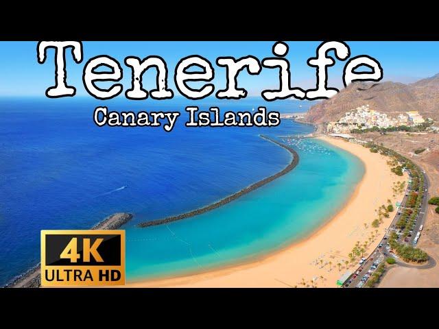 TENERIFE 4k - Canary Islands by Drone Along With Piano and Relaxing Music