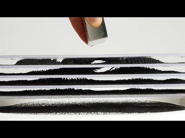 Magnetic Fields with Magnetite taken from sand | Magnetic Games