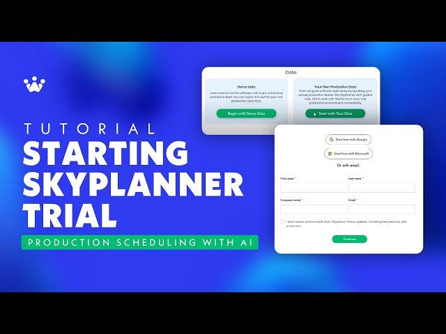 Starting your SkyPlanner trial