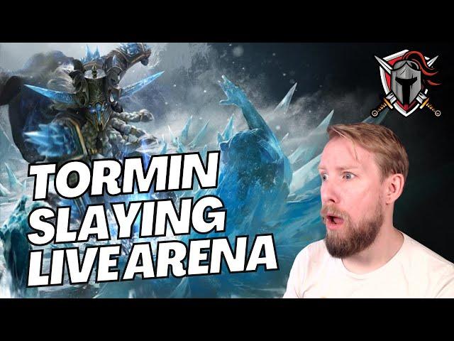 TORMIN SLAYING LIVE ARENA | taking our damage Tormin for a spin in Live Arena | Raid: Shadow Legends