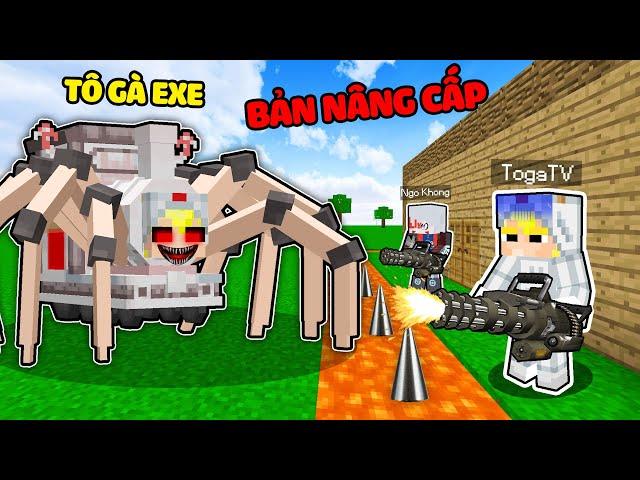 TÔ GÀ THỬ THÁCH 24H XÂY NHÀ AN TOÀN CHỐNG TÔ GÀ EXE BẢN NÂNG CẤP SIÊU MẠNH TRONG MINECRAFT*TÔ GÀ EXE