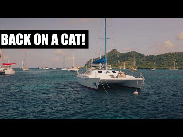 Back On A CATAMARAN! | Catamaran Sailing In The Caribbean [Sailing Kittiwake Ep. 122]