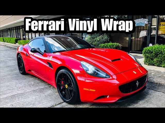 Ferrari California Roof Wrap ! | The FIRST Ferrari I Work On !