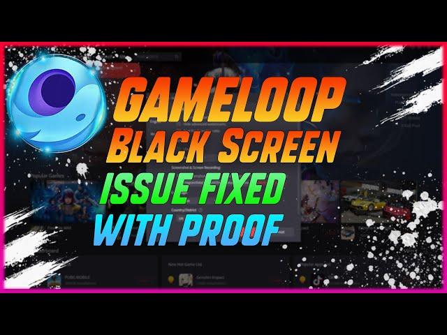 How to fix Gameloop Black Screen Issue After New Update  | Tencent Black Screen Issue fixed  2021|