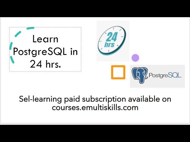 Learn PostgreSQL Admin in 24 Hrs.# postgresql # postgres