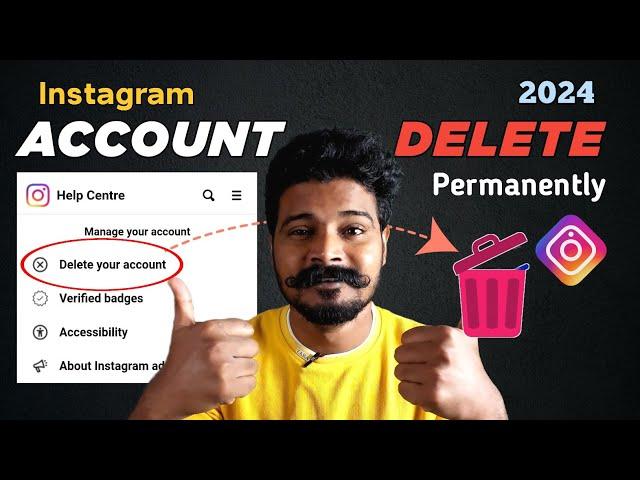 How To Delete Instagram Account Permanently 2024 | Telugu | Delete Instagram Account New Update