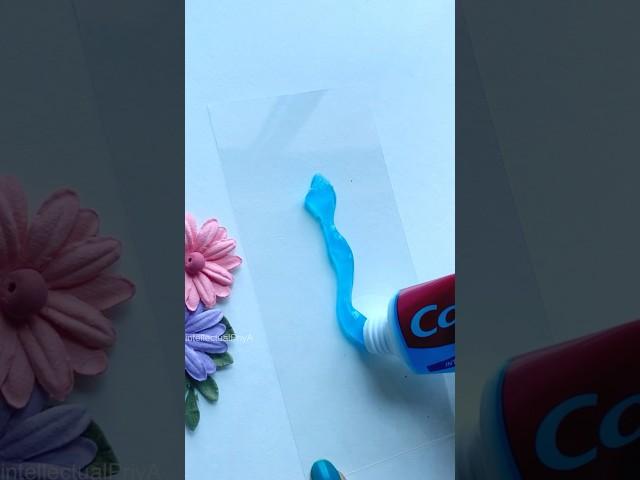 DIY Toothpaste Bookmark  #shorts