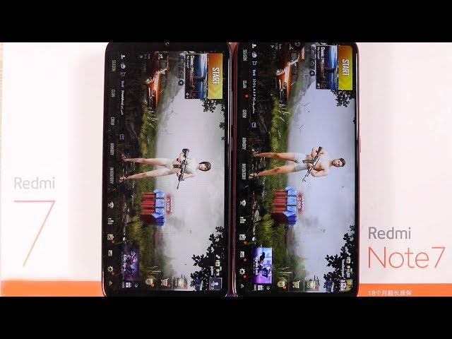 Redmi 7 Vs Redmi Note 7 Speed Test and Pubg Test