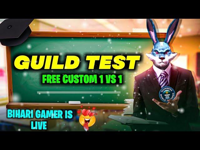 Bihari Gamer Is Live  | Free Fire Guild Test | Free fire live india | Free fire live | free fire