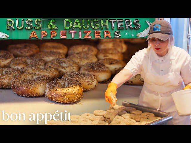 A Day Making Thousands of New York’s Favorite Bagels | On The Line | Bon Appétit