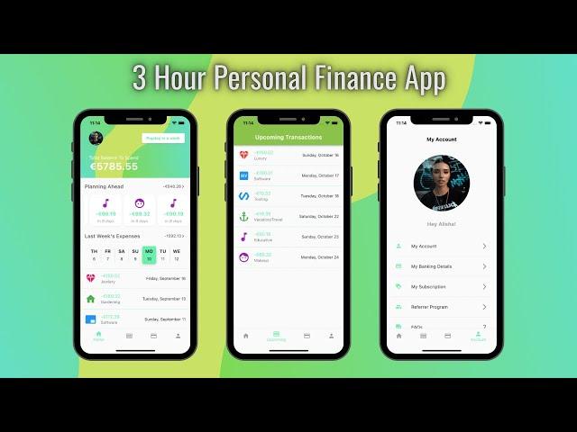 Building A Personal Finance FLUTTER APP in 3 HOURS!?