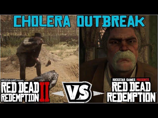 Drew MacFarlane mentions the Cholera Outbreak From RDR Part 2 in RDR Part 1