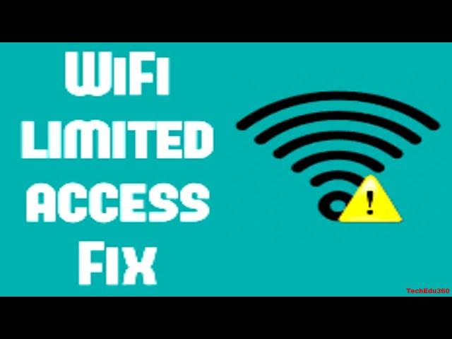 How to fix Limited access /No internet access in windows 10/8/8.1/7/ wifi connection problem